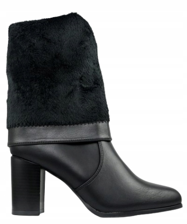 KOZAKI DAMSKIE SERGIO LEONE KZ 103 czarny pu r.37 Długość wkładki 24 cm