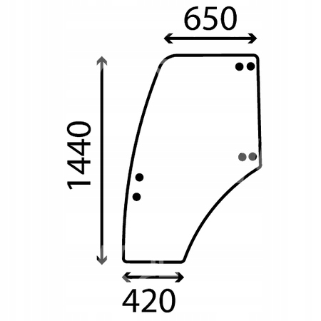 sklo Landini Vision dveře levé 3665889M1