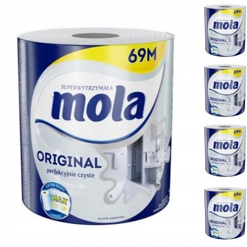 

Ręcznik papierowy 2-warstwowy Mola Original x 5szt