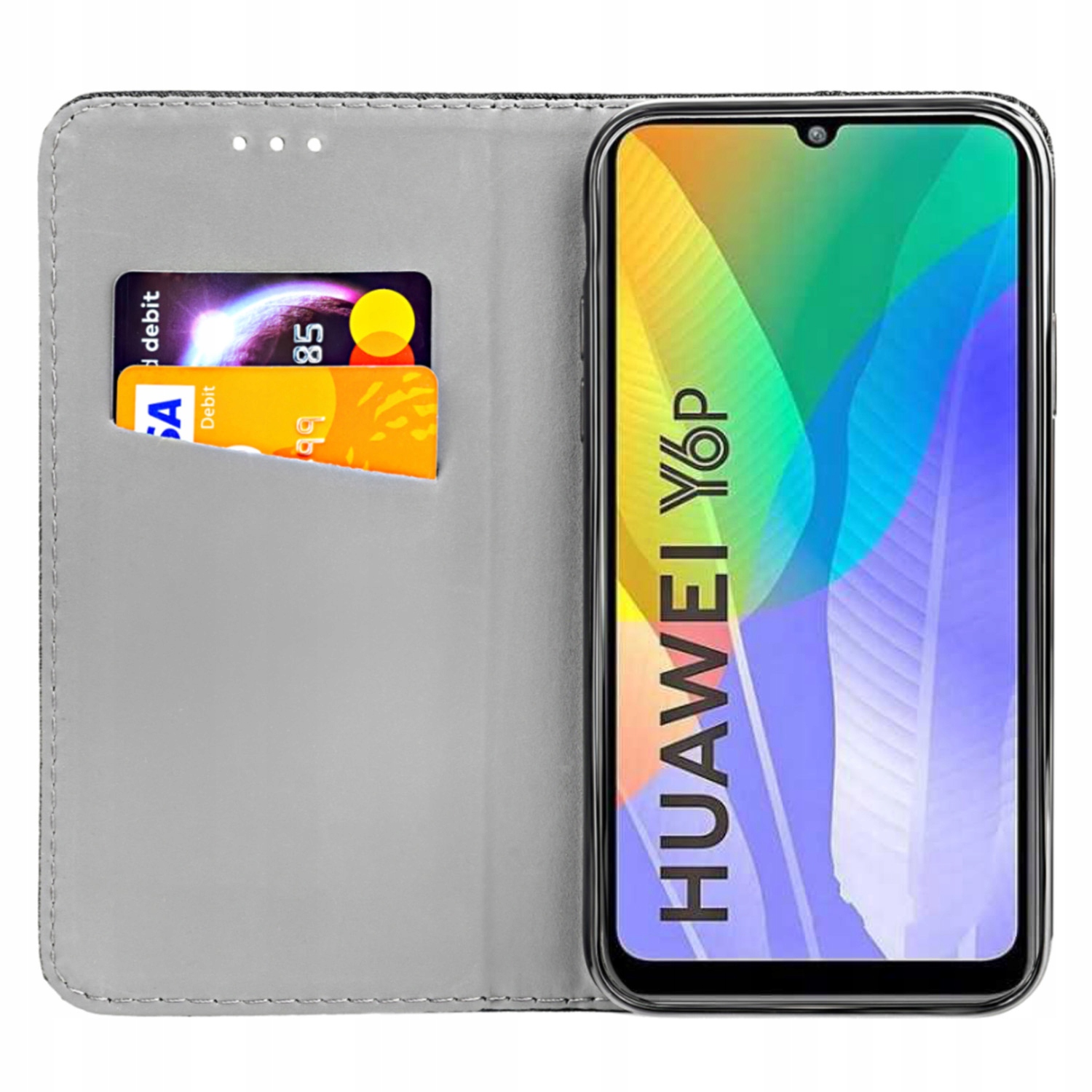 

Etui z Klapką do Huawei Y6P magnetyczne pokrowiec
