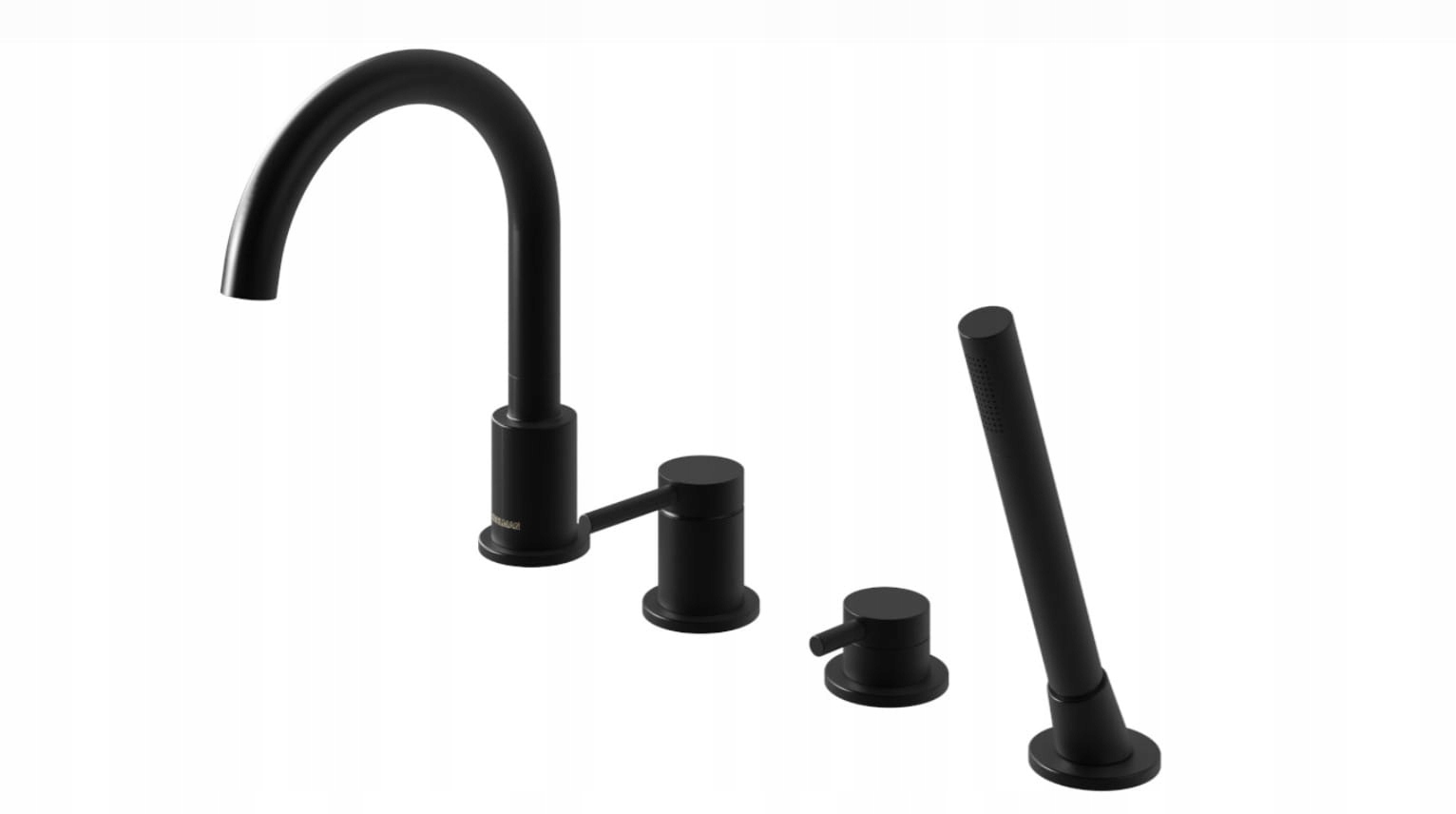 Vaňová batéria s otočným výtokom Kohlman Axel Black QB244AB