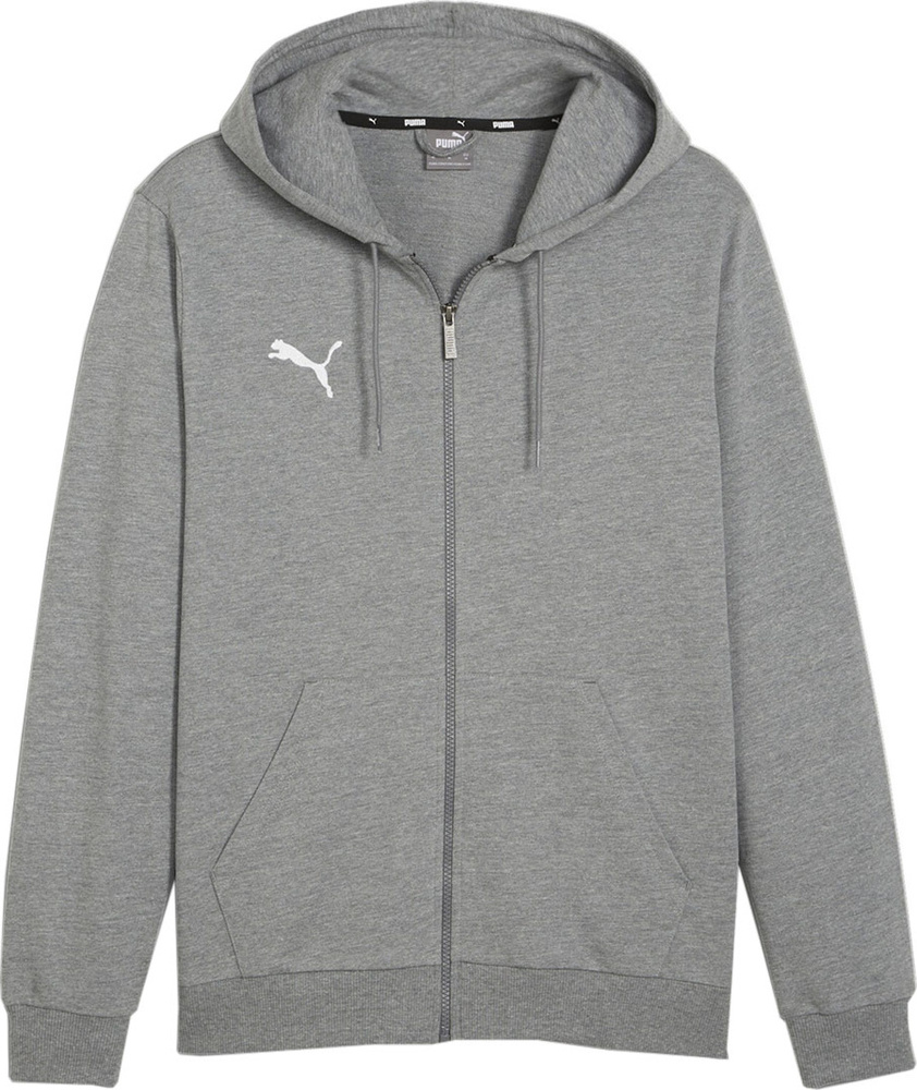 Pánská Mikina Puma Team Goal Casuals Hooded Šedá 658595 33 vel L