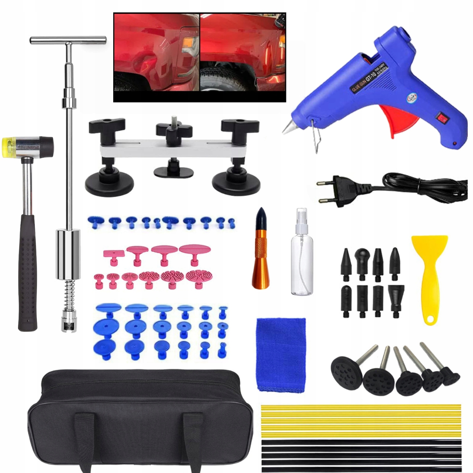 XXL Sada pro vytahování odstraňování promáčklin v karosérii Pdr