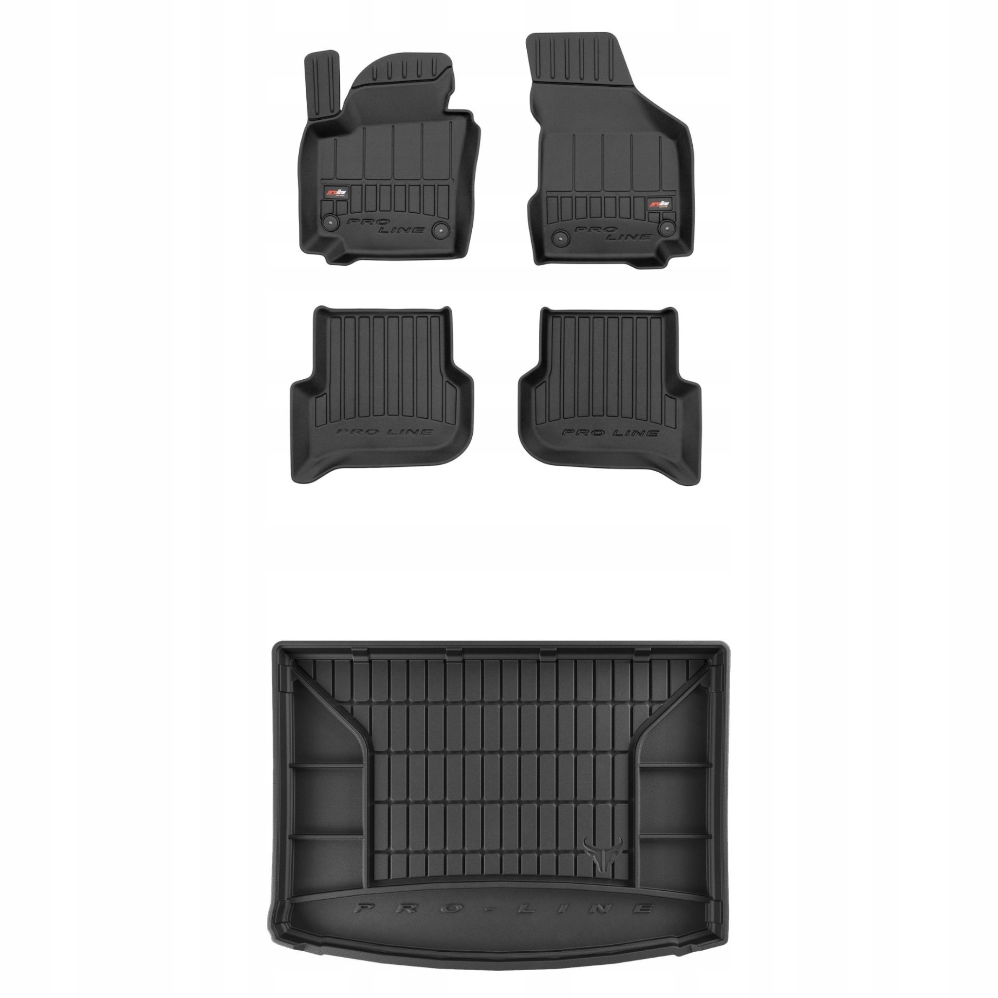 Sada gumových kobercov a rohoží pre Seat Altea 04-15