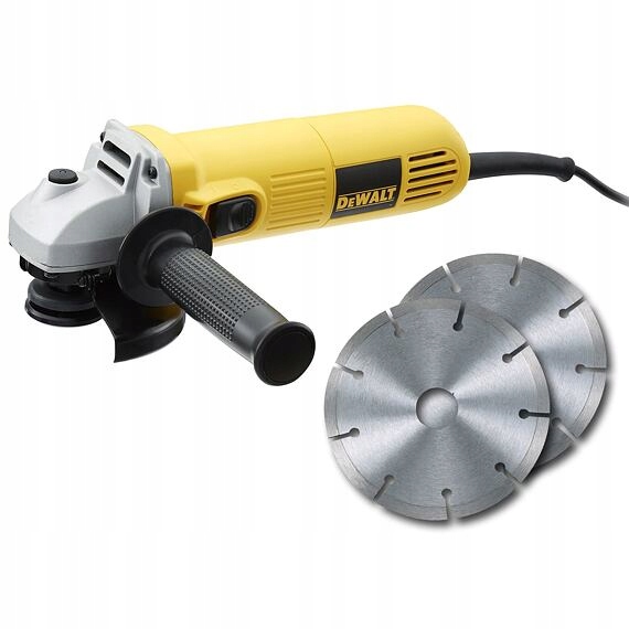 DeWalt DWE4016D2-QS uhlová brúska 115mm, 750W 2x diamantový kotúč 115mm,