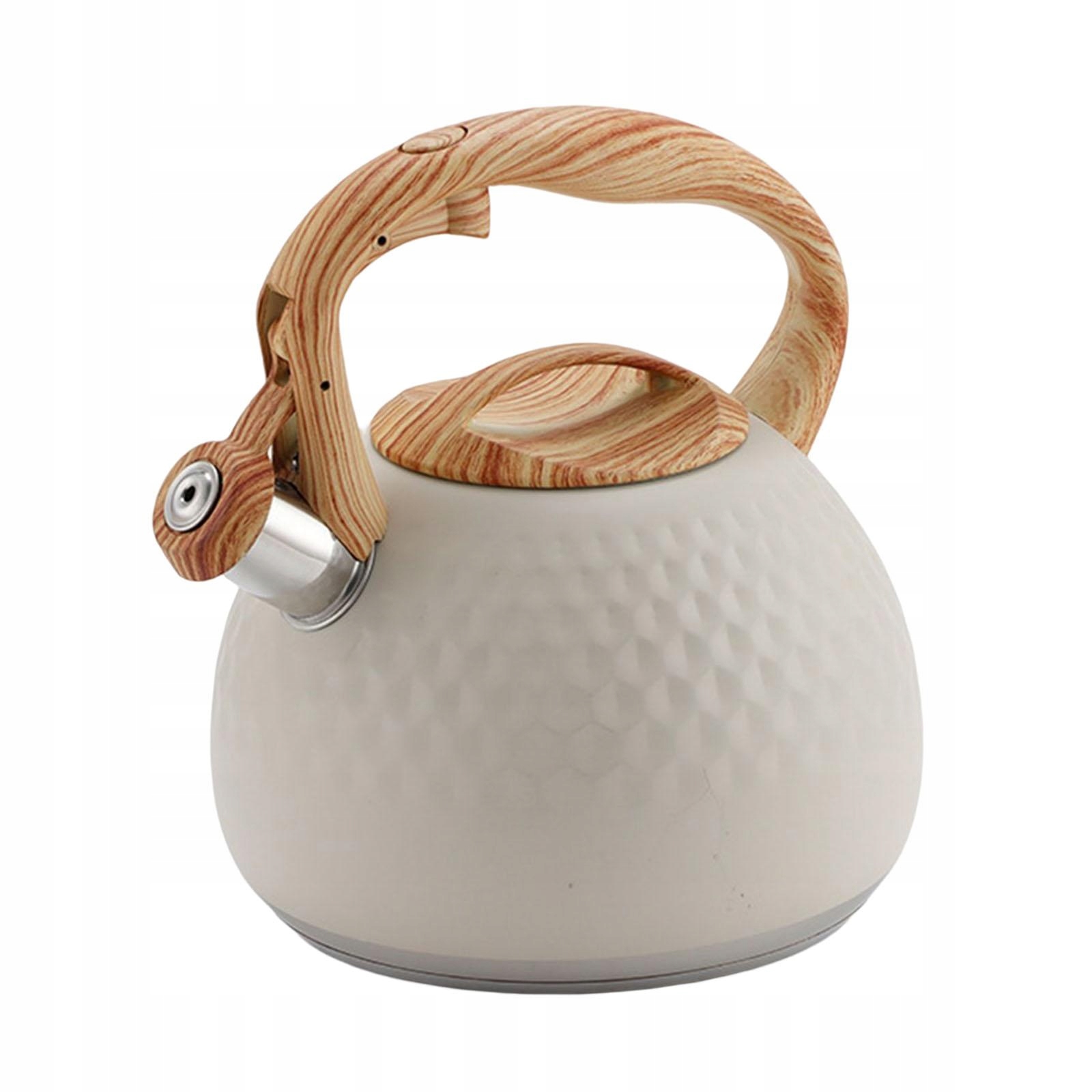 Płyta indukcyjna czajnik do herbaty duży beżowy Marka inna