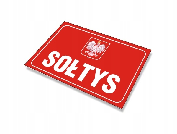 TABLICA Sołtys 45x30 pcv 3mm