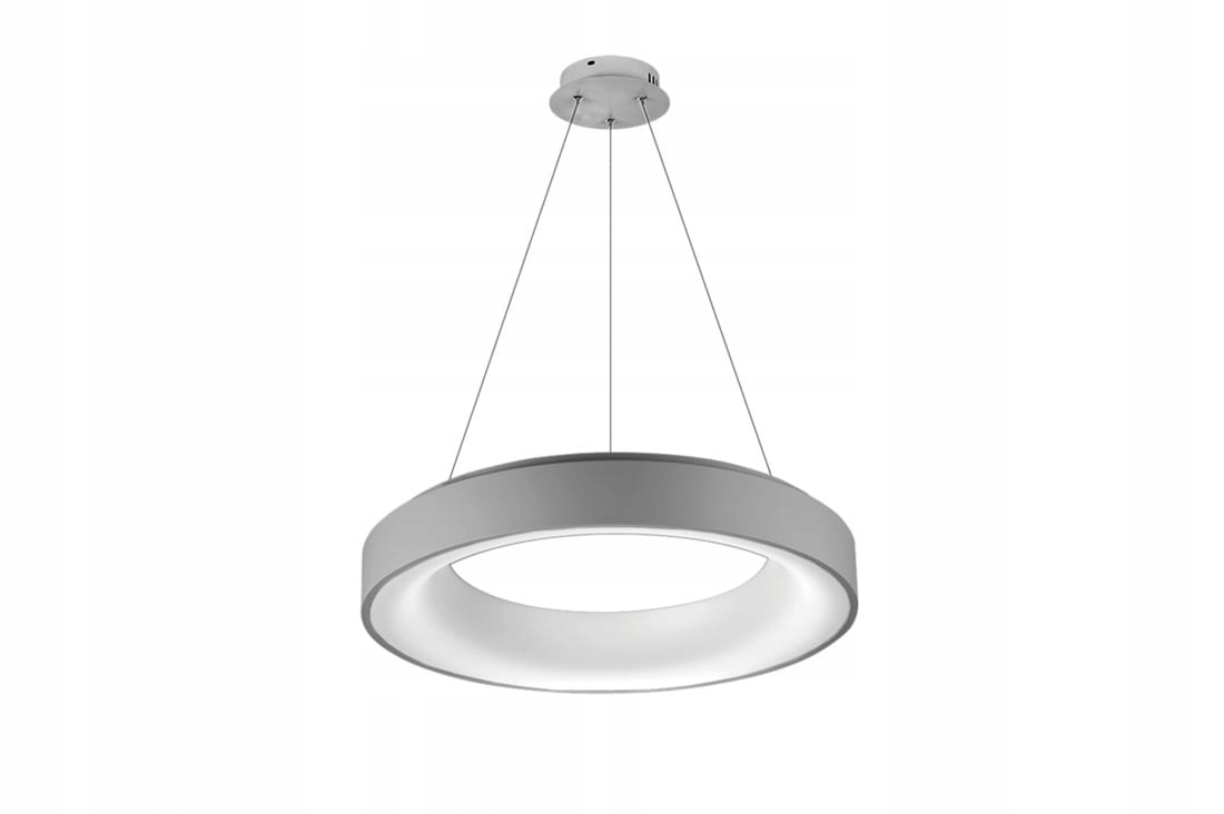 Lampa wisząca z szarym powieszanym ringiem Led 50W smart Azzardo