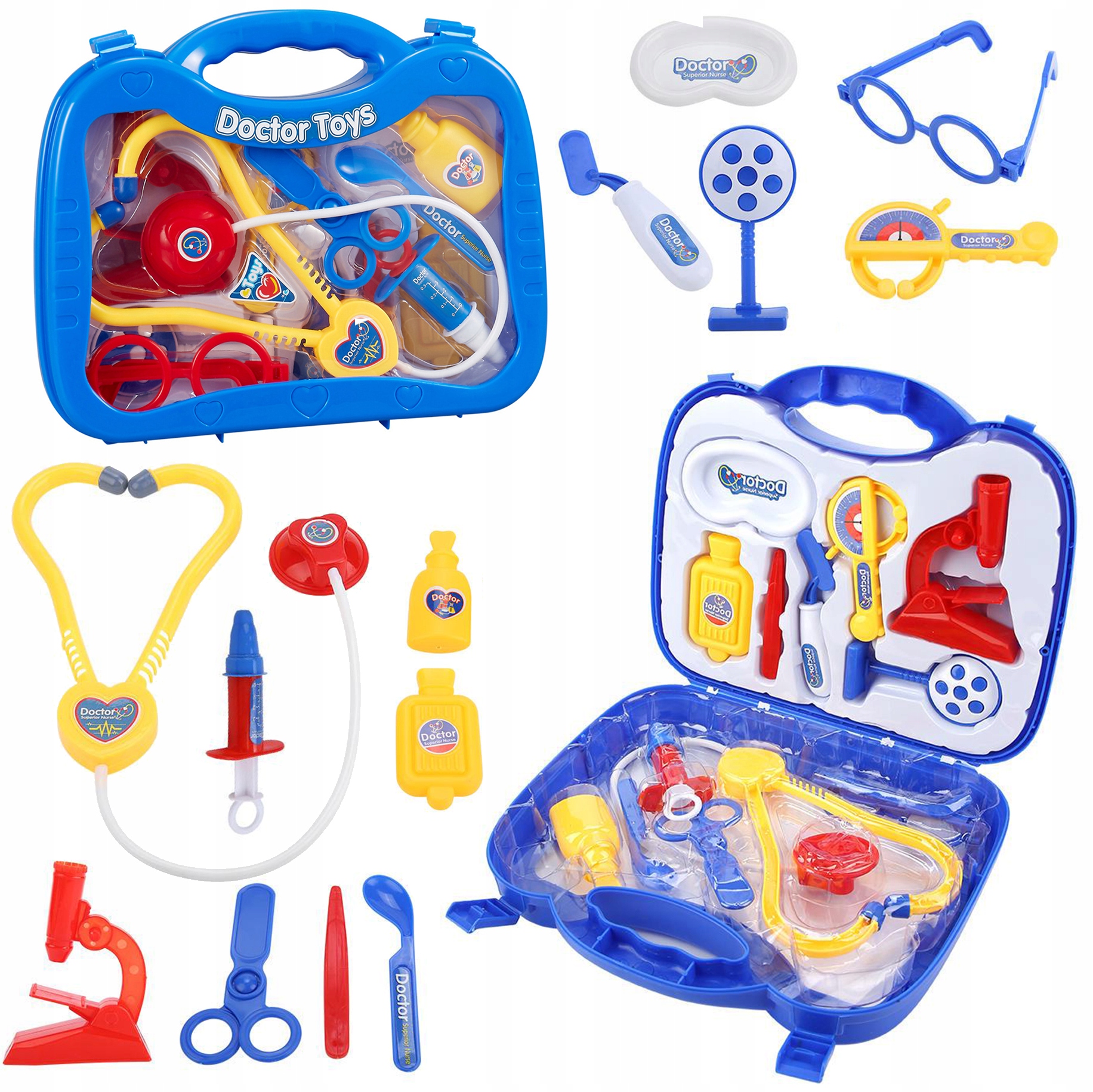 

Duży Zestaw Lekarski Mały Lekarz Doktor W Walizce