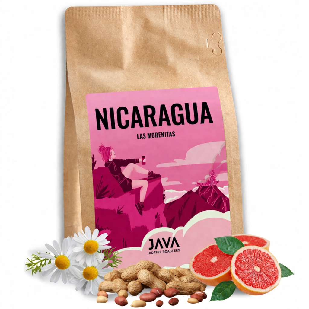 Káva zrnková Nicaragua Las Morenitas 500 g čerstvě pražená arabika