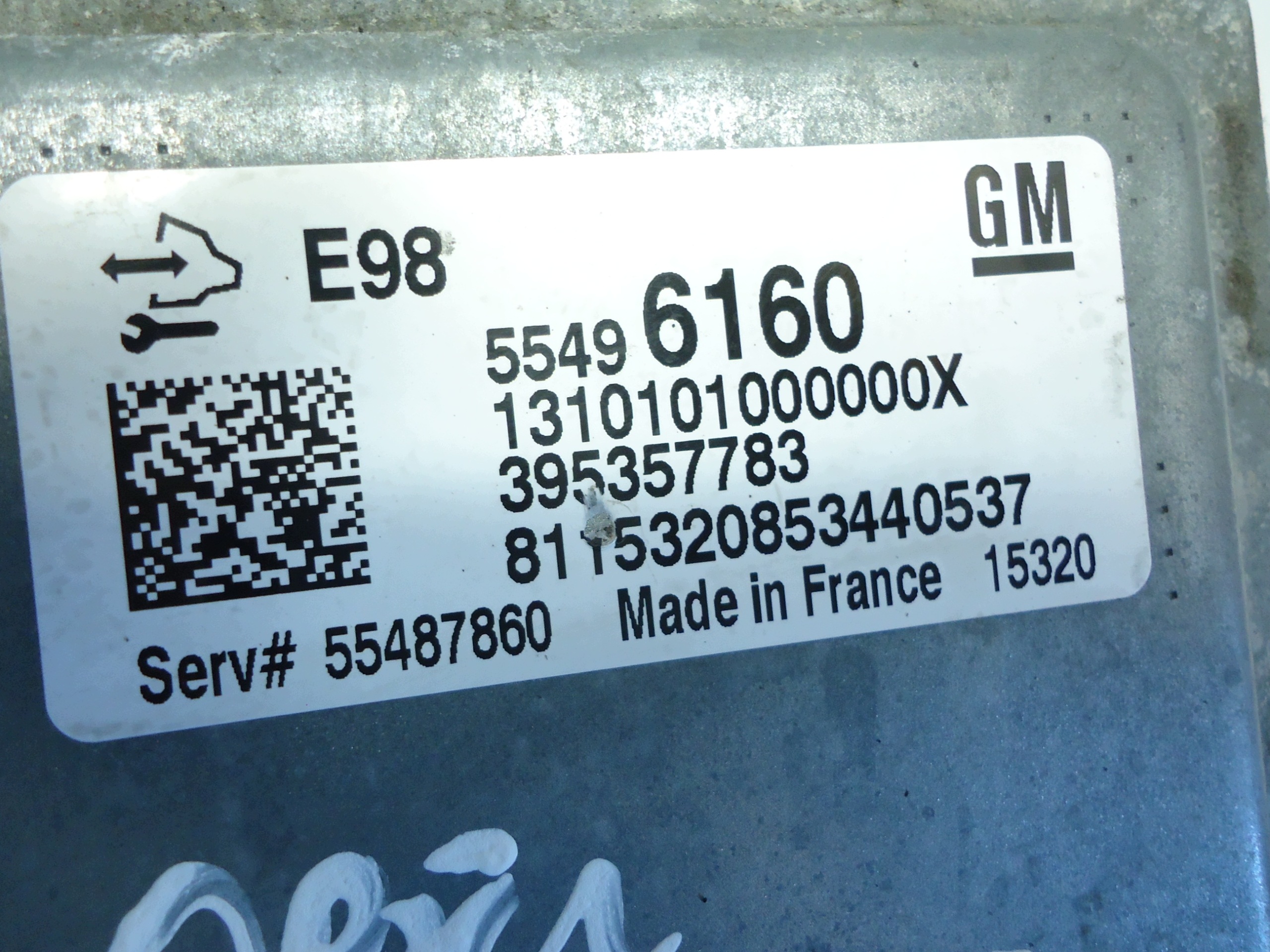OPEL CORSA E 1.3 CDTI computer des motors 55496160