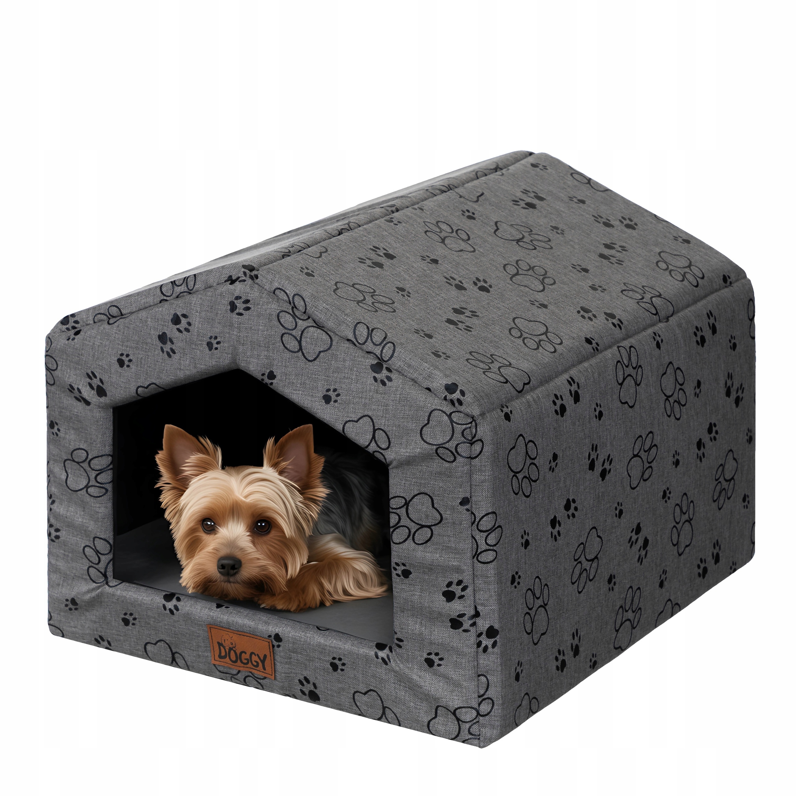 Levně Bouda pro psa s polštářem Budka pelíšek pro psa Domeček pro kočky 55 x 59 cm