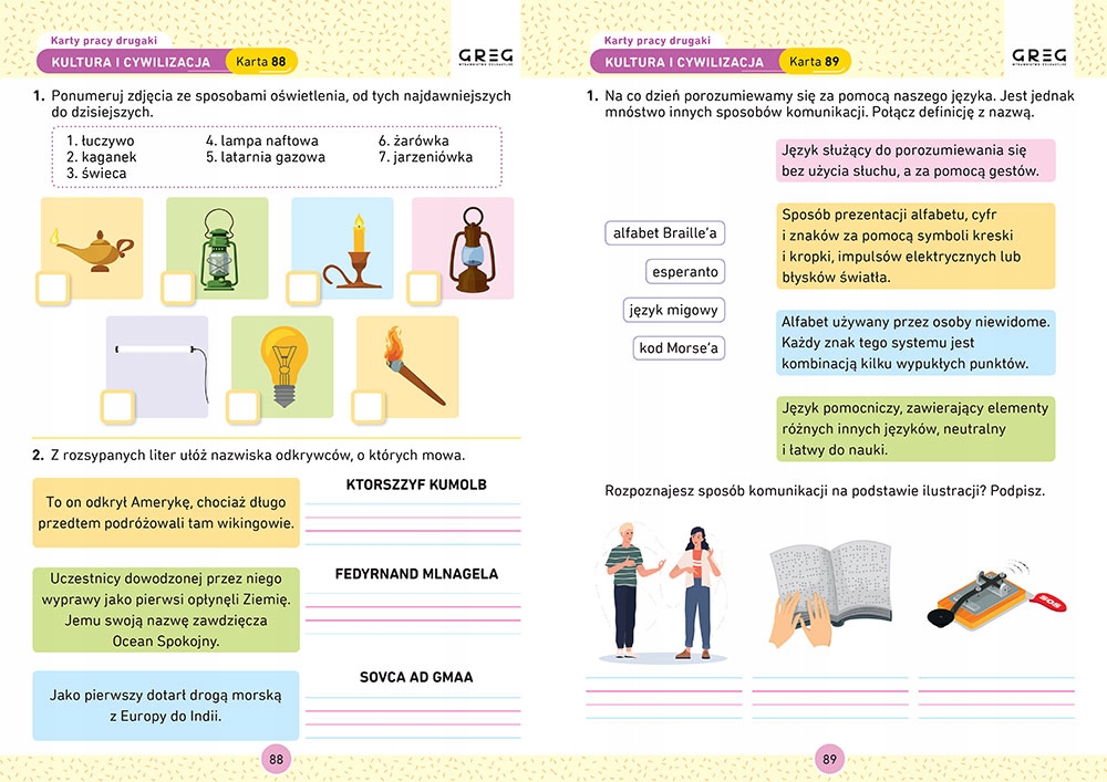 Zestaw kl 1-3 DRUGAKI PIERWSZAKI TRZECIAKI KARTY PRACY, ŚCIĄGA 1-3, DYKTAND Klasa 2