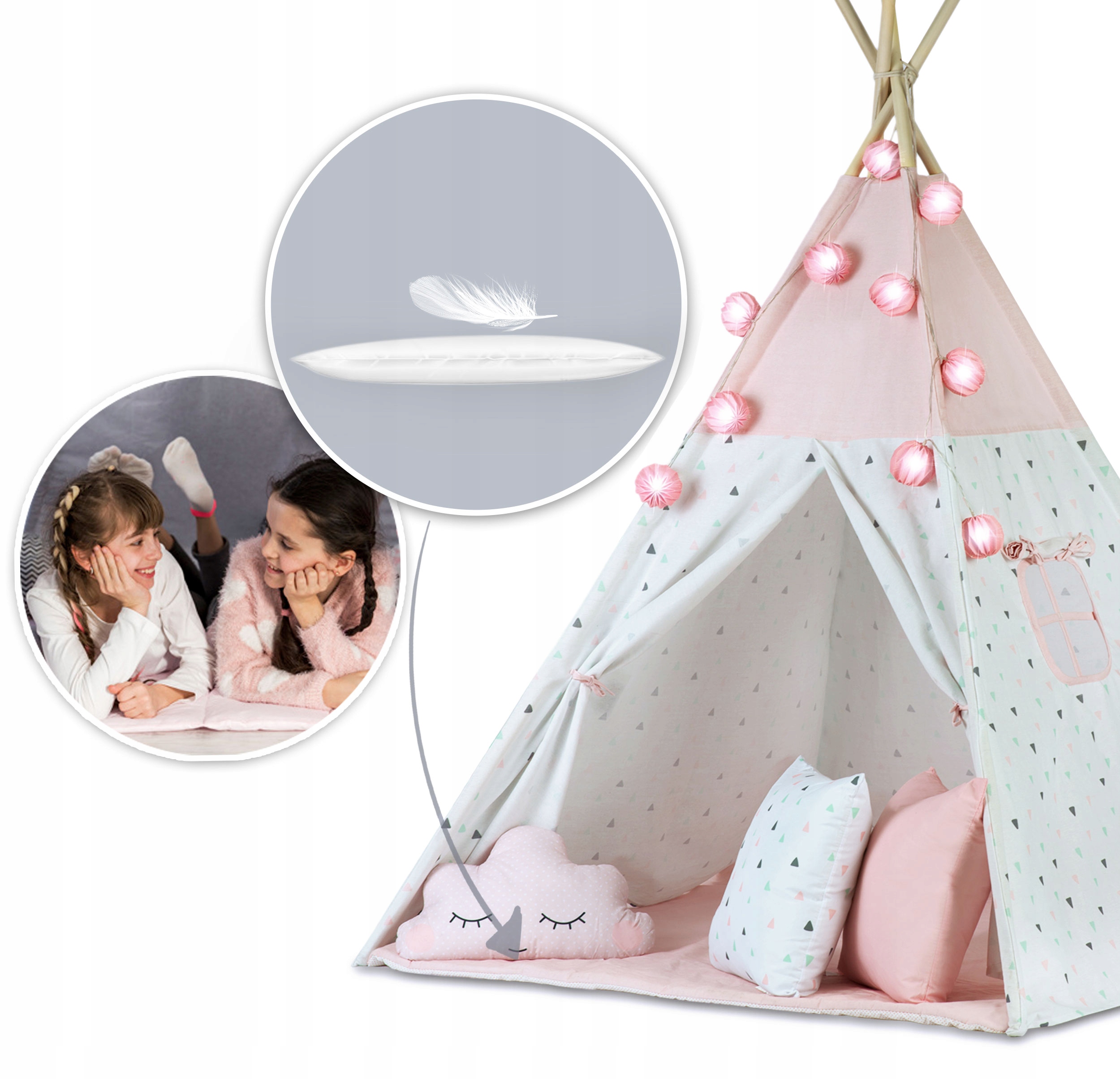 Stan TIPI pre deti TEEPEE Garland OUTLET Dĺžka 120 cm