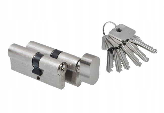 Sada vložek B-Harko H6 30/40+30g/40 mm, nikl, 6 klíčů