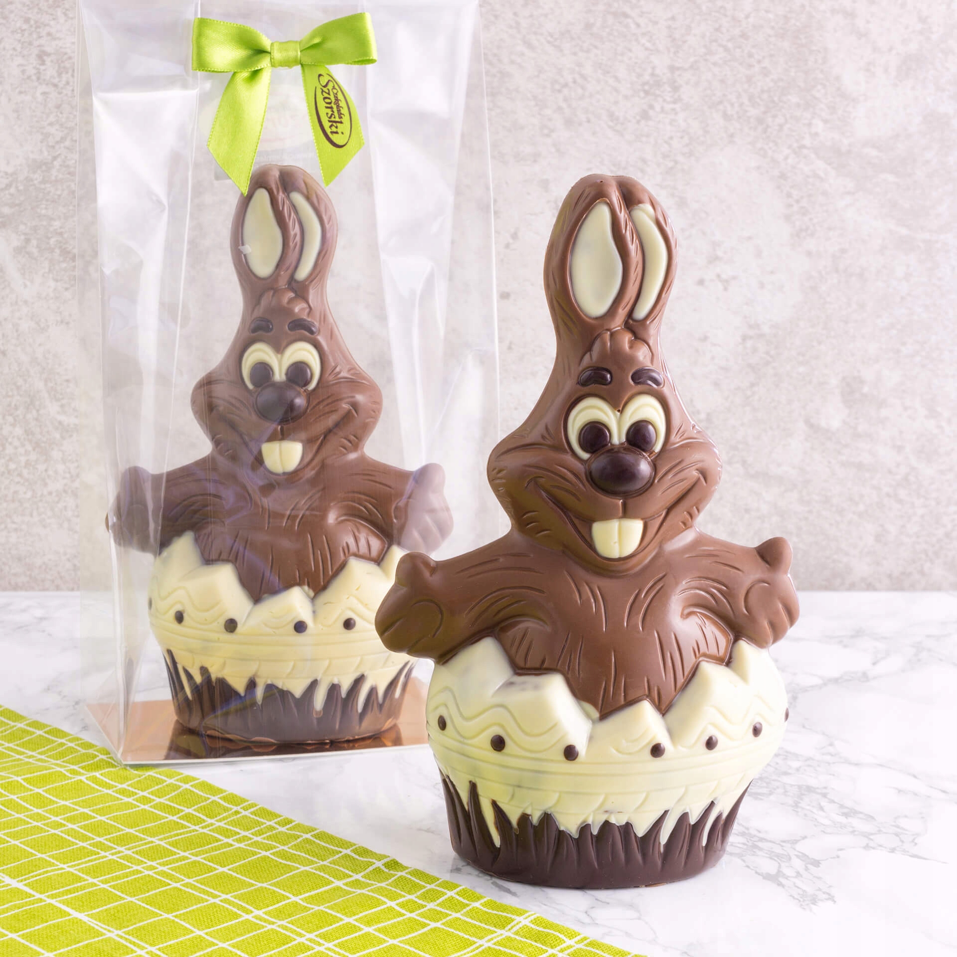 Czekoladowy zajączek w pisance