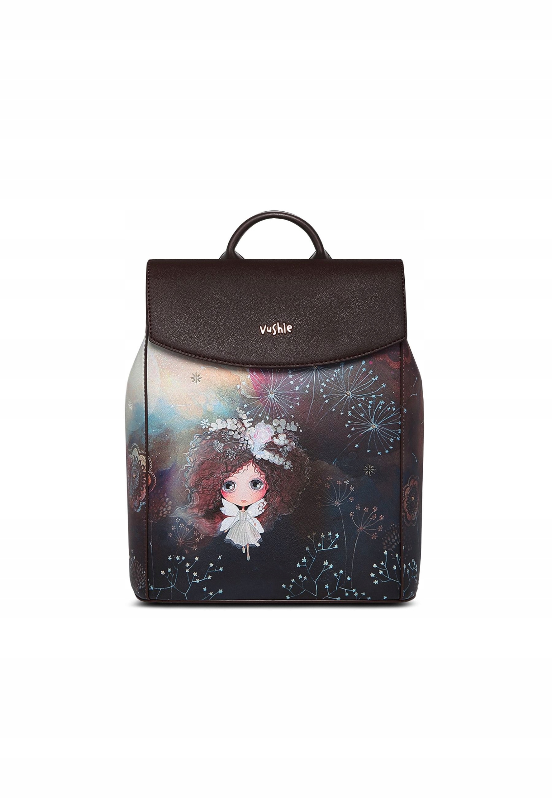 Dámský batoh Vuch Vushie Rosalie Rounded Flap hnědý 10 l