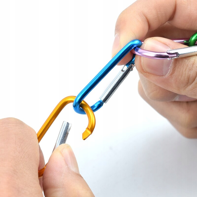 KARABIŃCZYK 65MM KARABINEK SPRZĄCZKA ZACZEP BRELOK Długość 65 mm