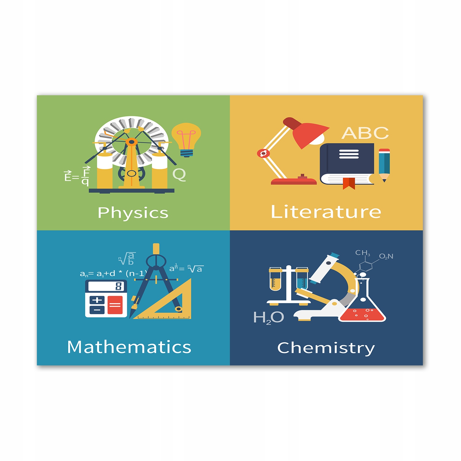 

Foto obraz szklany Przedmioty szkolne 100x70