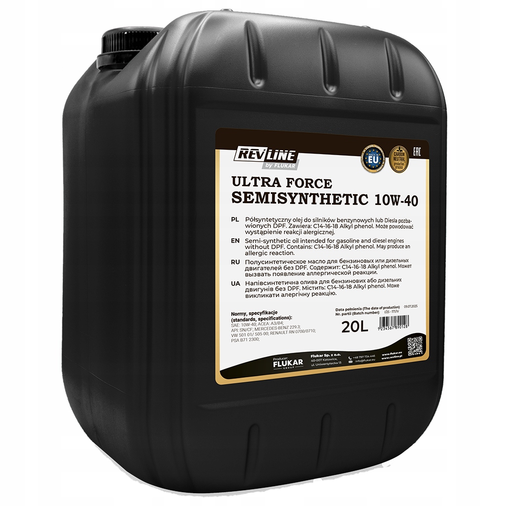 Revline Semisynthetic 10W40 jak Mobil 2000 X1 20L