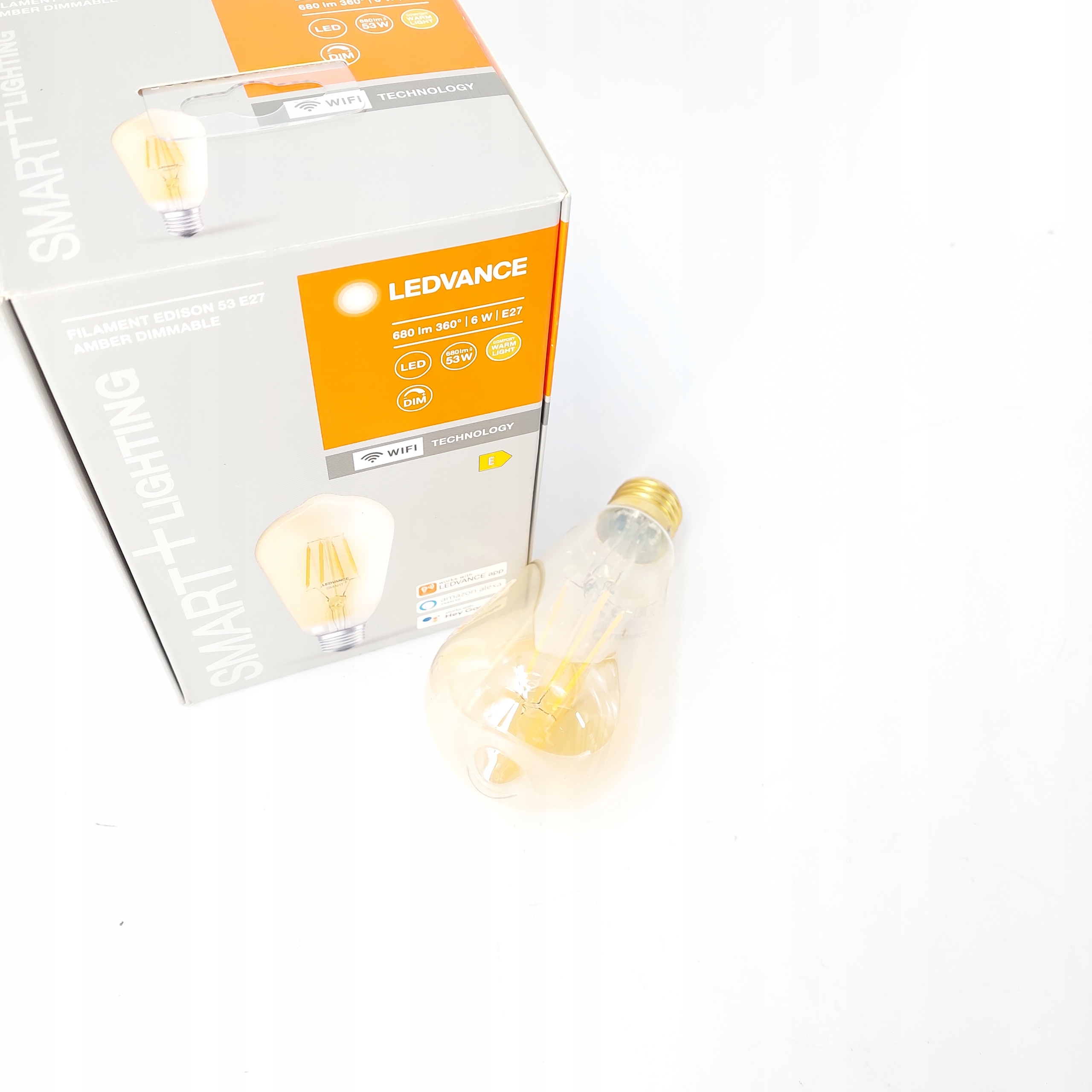 Żarówka LED LEDVANCE SMART+ WiFi E27 6W Edison Moc 6 W