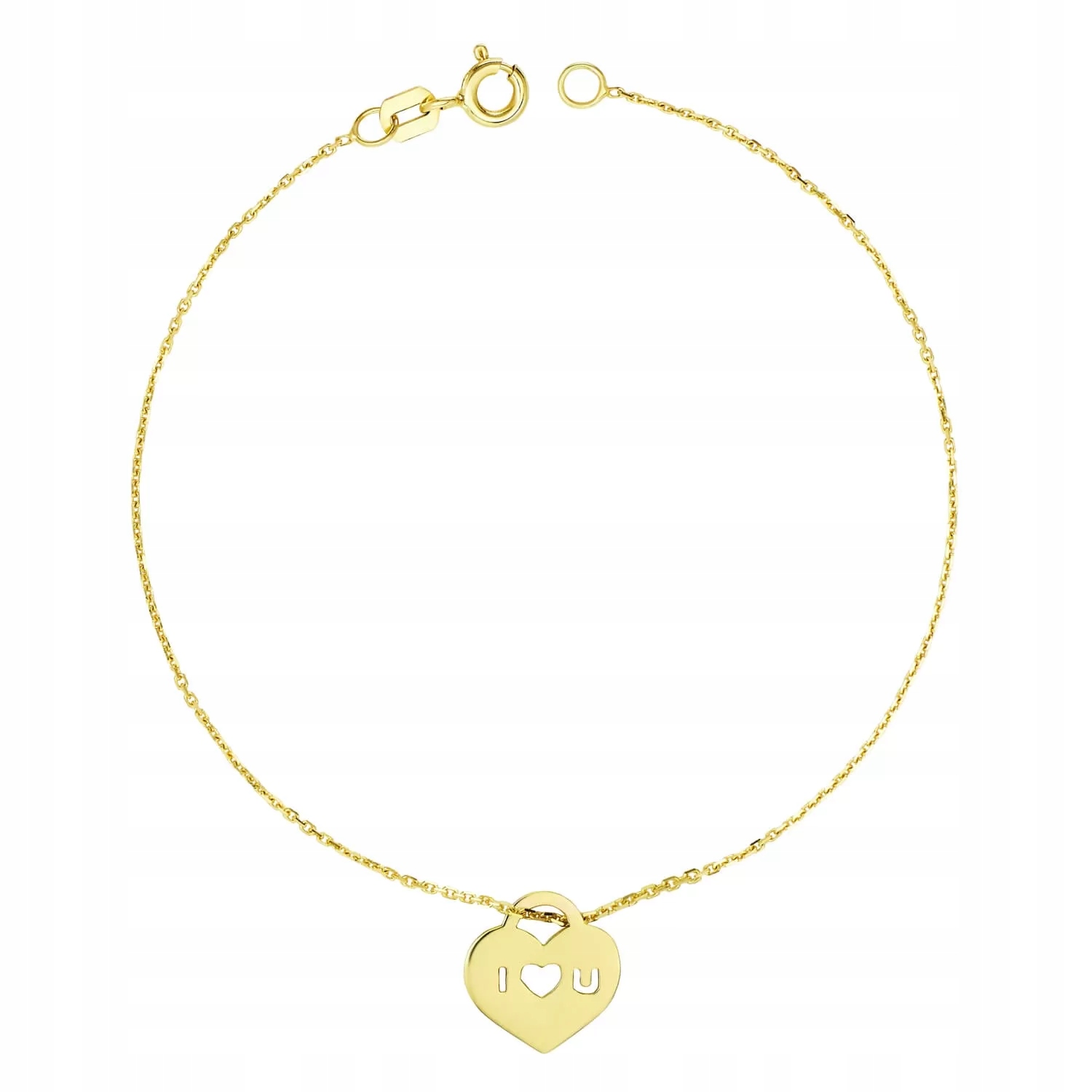 Zlatý náramek na ruku Iloveu ryzost 585 585