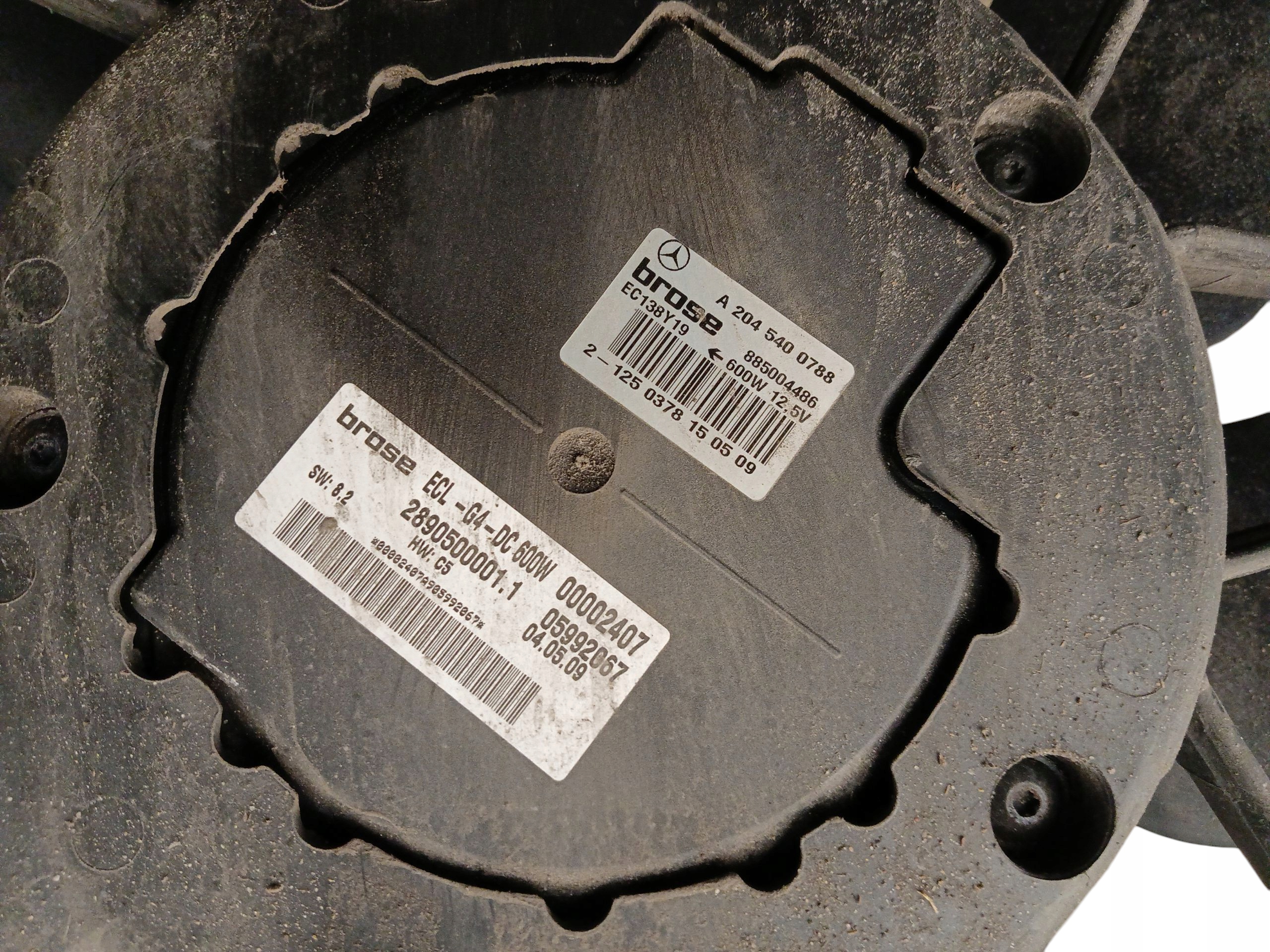 ventilátor obal chladiče MERCEDES C W204 1.8 kompresor A2045000293