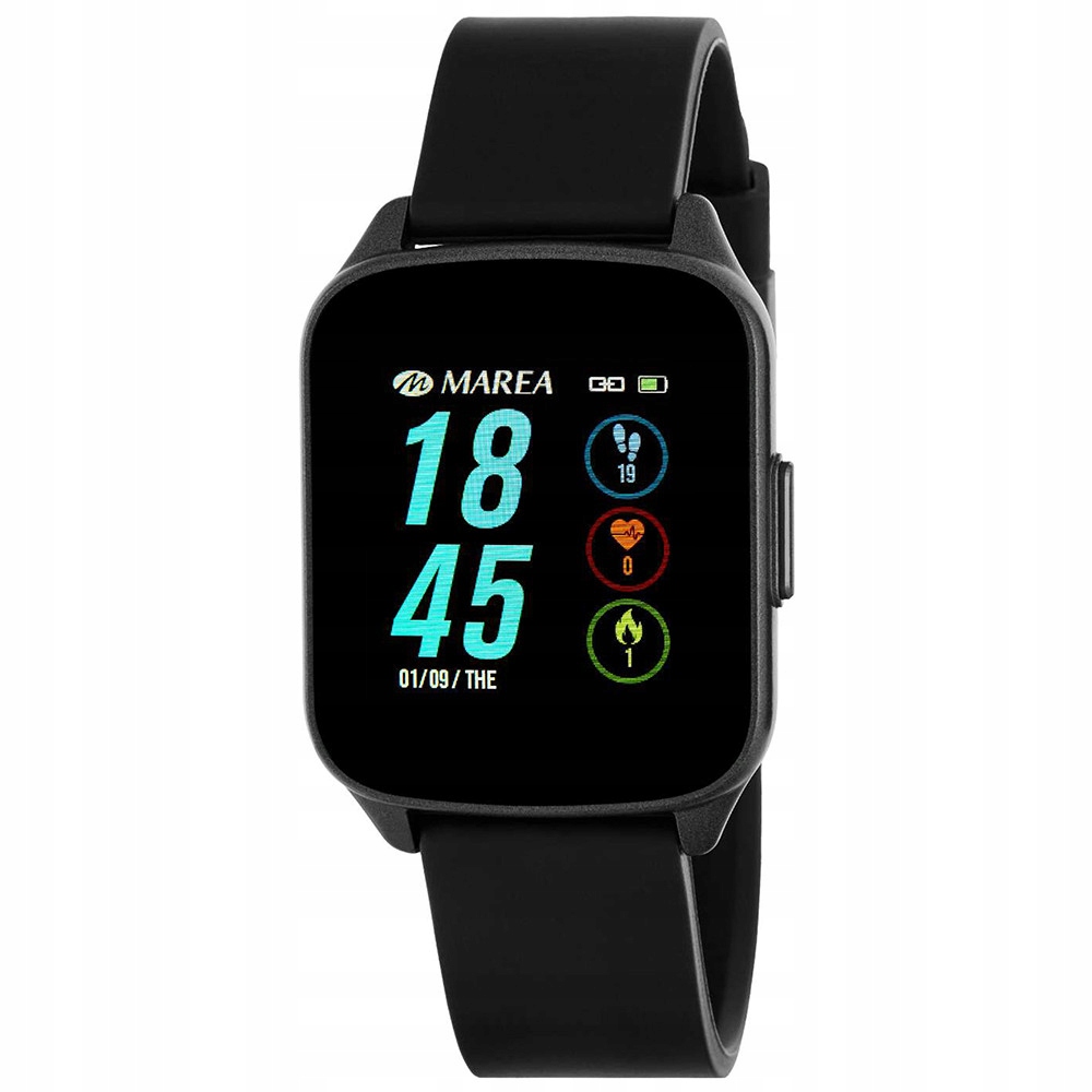 Dámske inteligentné hodinky Marea B59007/1 čierny opasok