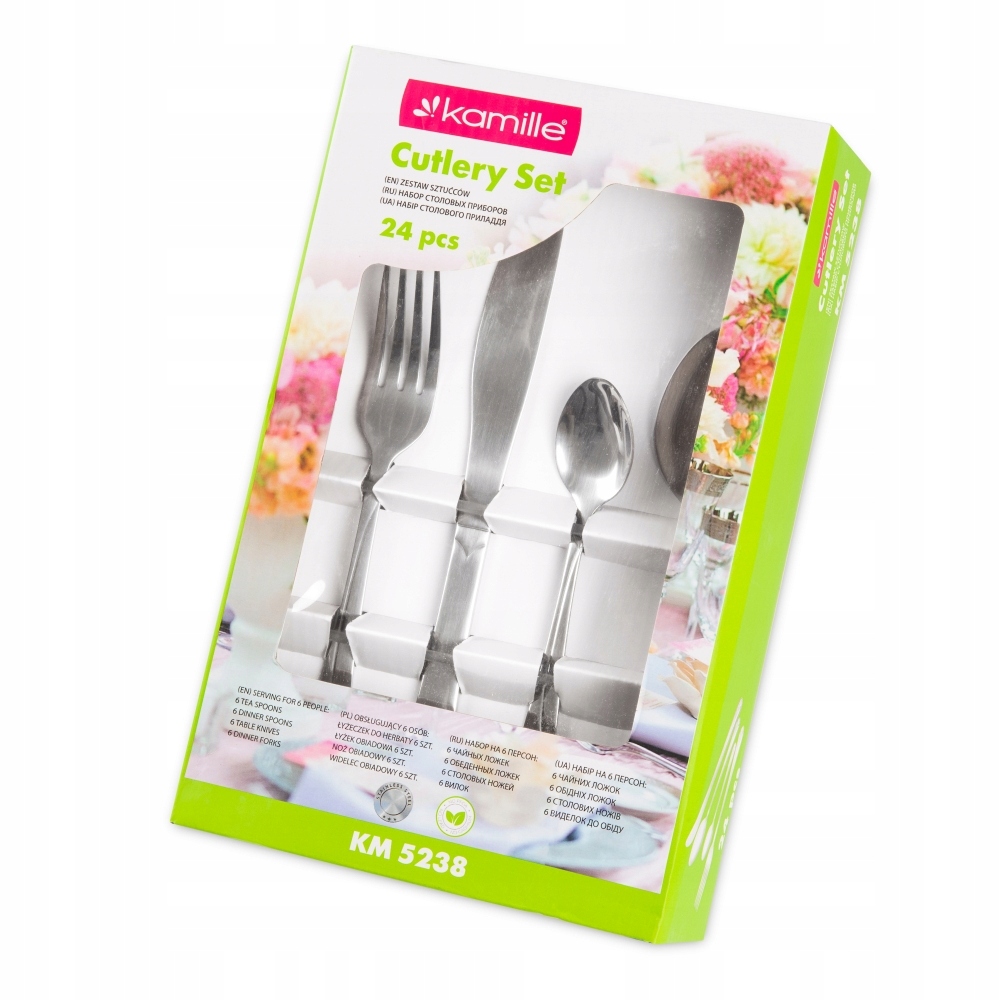 

Sztućce Zestaw Komplet Sztućców 24 El