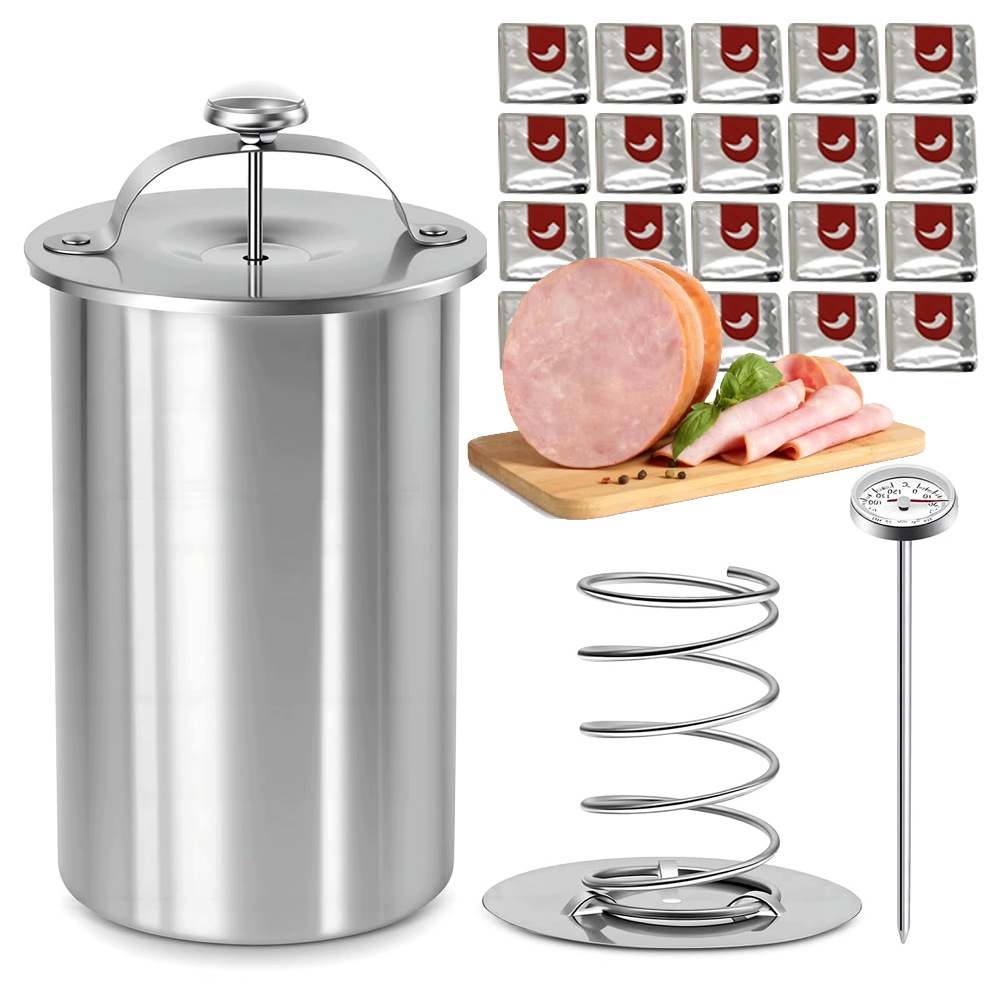 Set Šunkovar Na Výrobu Uzenin 1.2 Kg 20 ks Sáčků Teploměr Premium