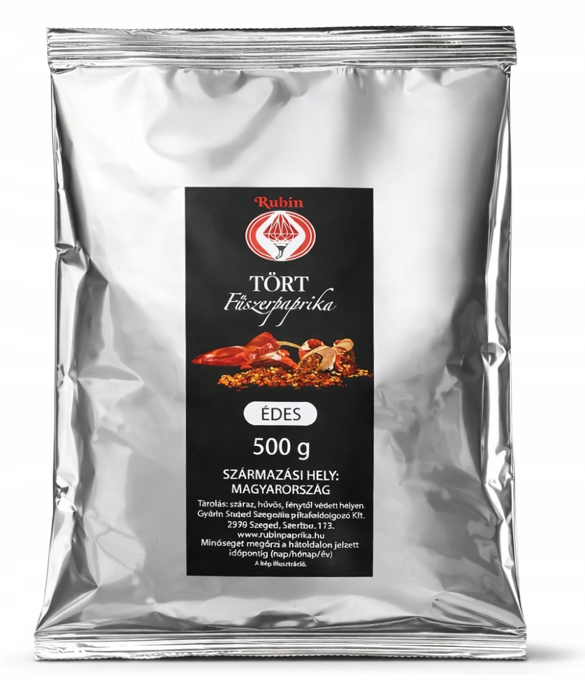 Rubin Tört Fszerpaprika Édes 500 g maďarská sladká paprika drcená do