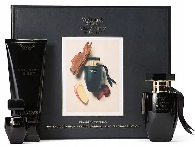 Victoria's Secret Dárková sada Very Sexy Night parfém Edp balzám 3ks