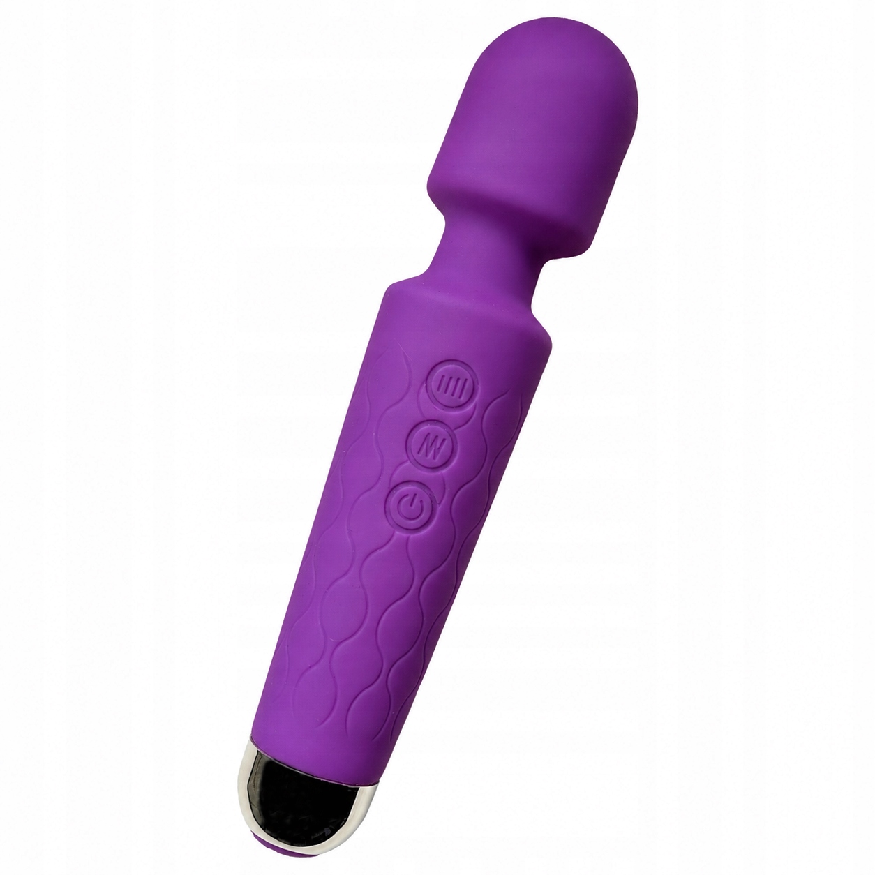 Wibrator Magic Wand Damski Mikrofon Masażer Łechtaczki 20 Trybów USB Mocny – Fioletowy