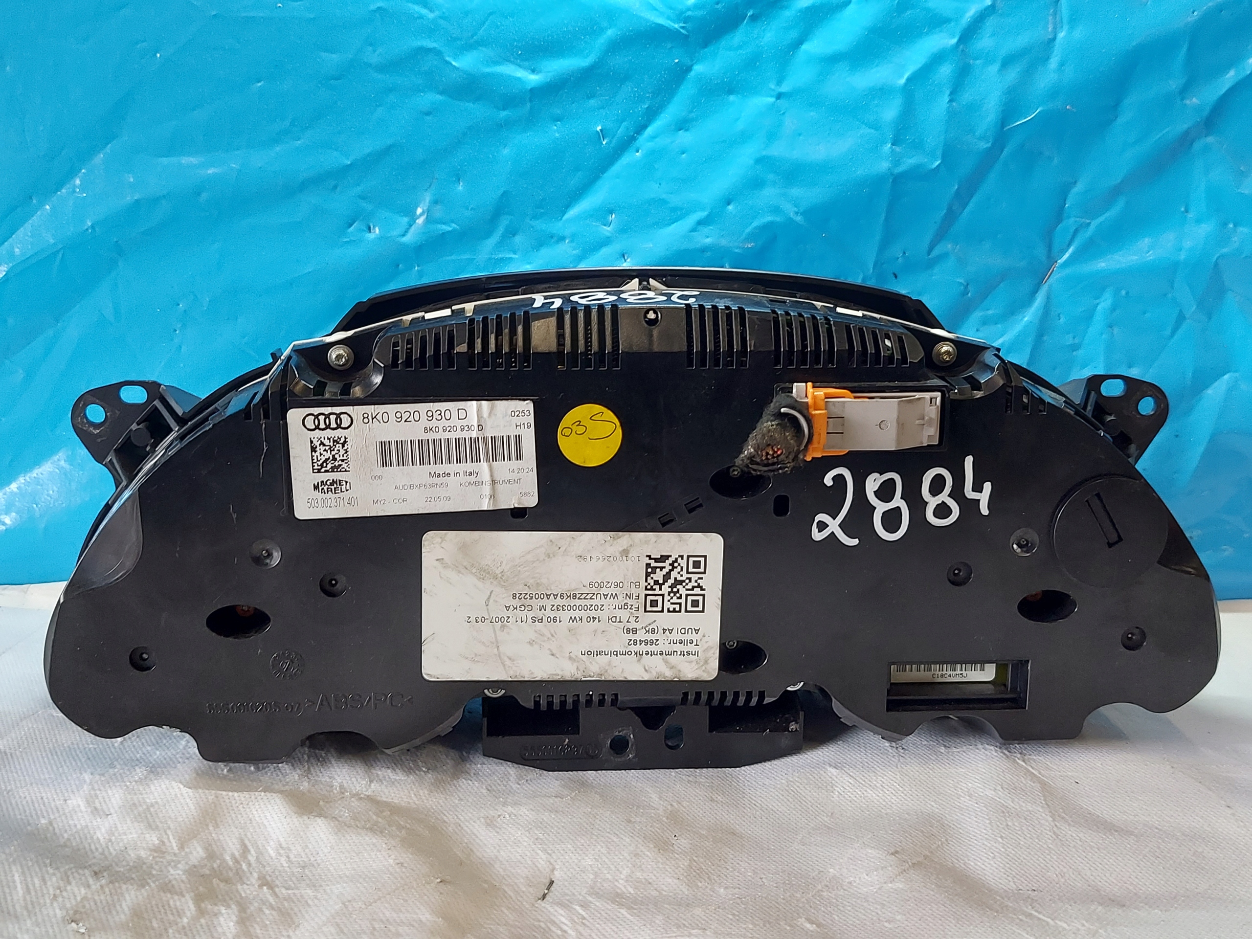 dials clock AUDI A4 B8 2.7 TDI 8K0920930D