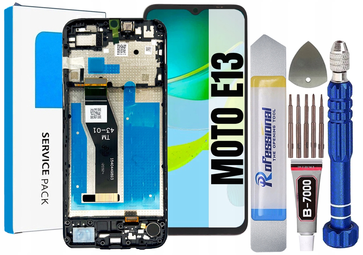 Displej Pro Motorola Moto E13 Originální LCD Obrazovka Rámeček