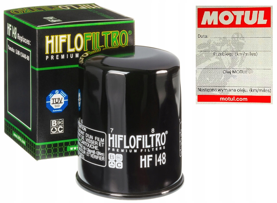 

Filtr oleju Hiflofiltro HF148 Yamaha