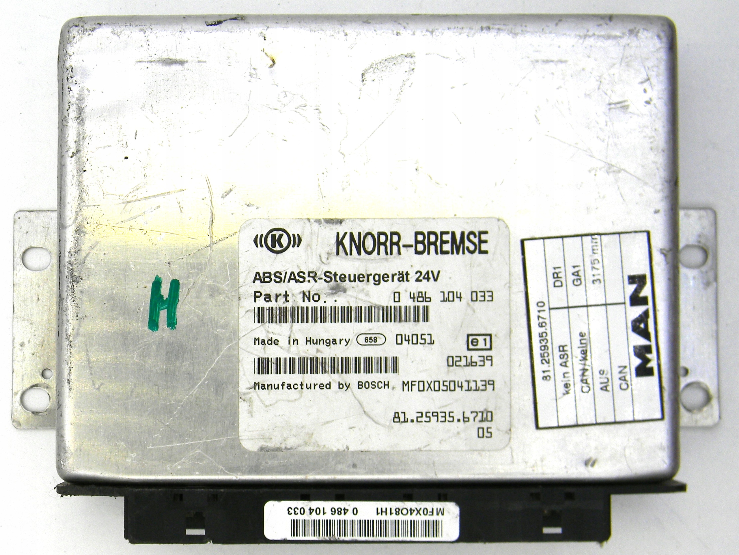 0486104033 STEROWNIK ABS MAN 12T 220 4X2 6.9