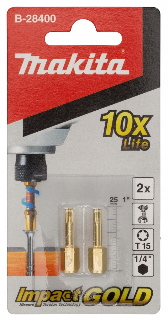 

Makita B-42226 Bity Końcówki Skrętne PZ2 30MM 2szt