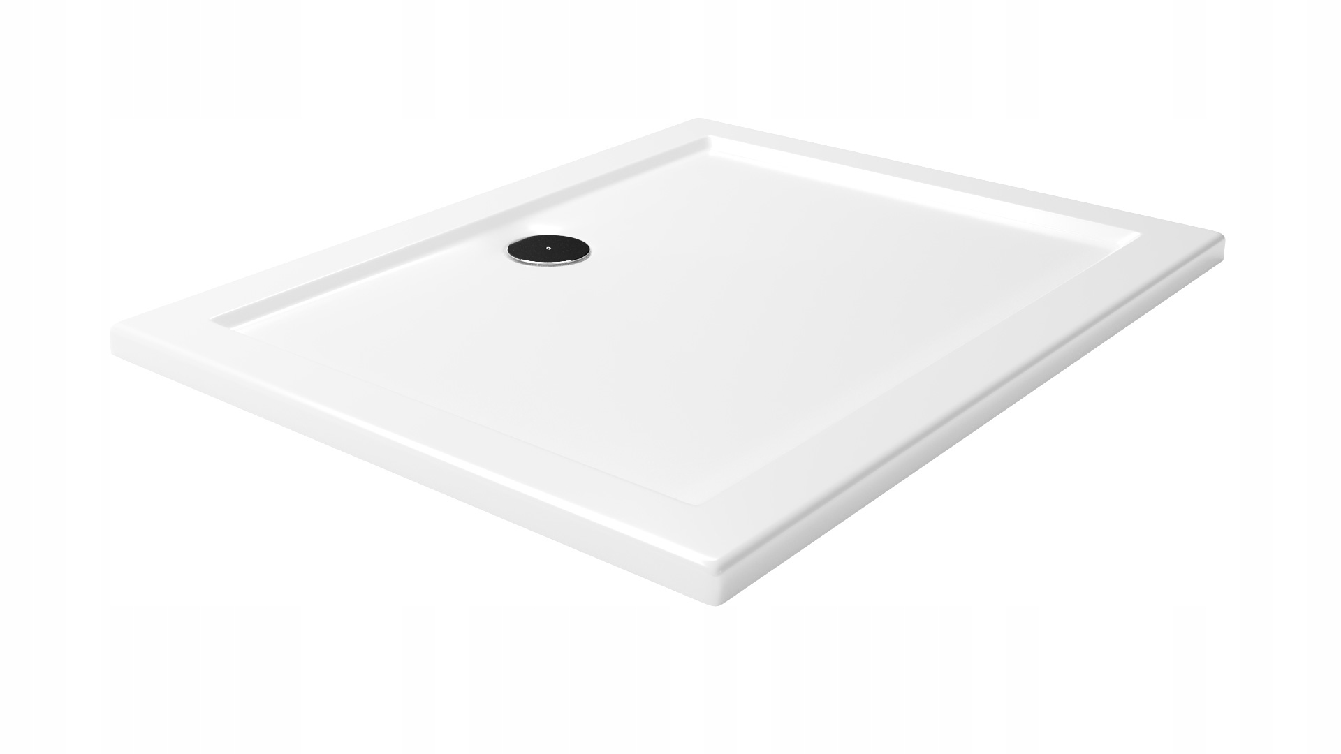 Zestaw KABINA PRYSZNICOWA 3-ŚCIENNA 120x80 Z NISKIM BRODZIKIEM PROSTOKATNA Głębokość 80 cm