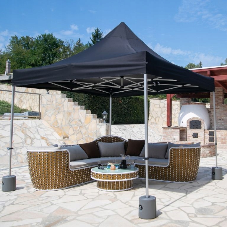 Instent Sada závaží k zahradním party stanům, černé, 4 ks