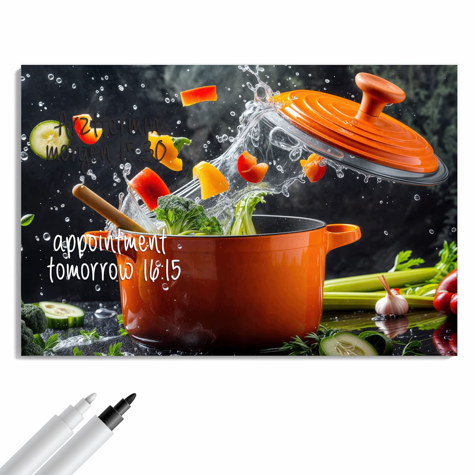 Magnetická tabule Garnek Zelenina 60 × 40 cm