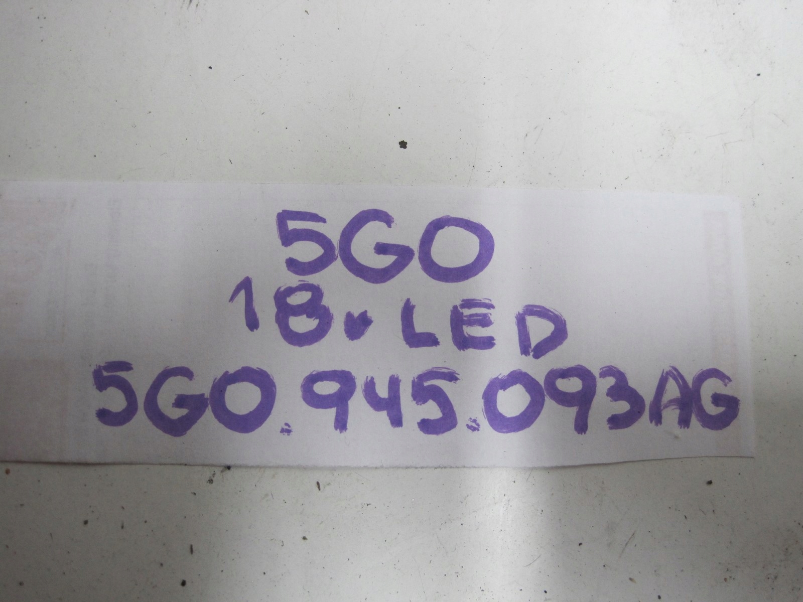 light right VW GOLF 7 VII 5G0 5g0945094ag