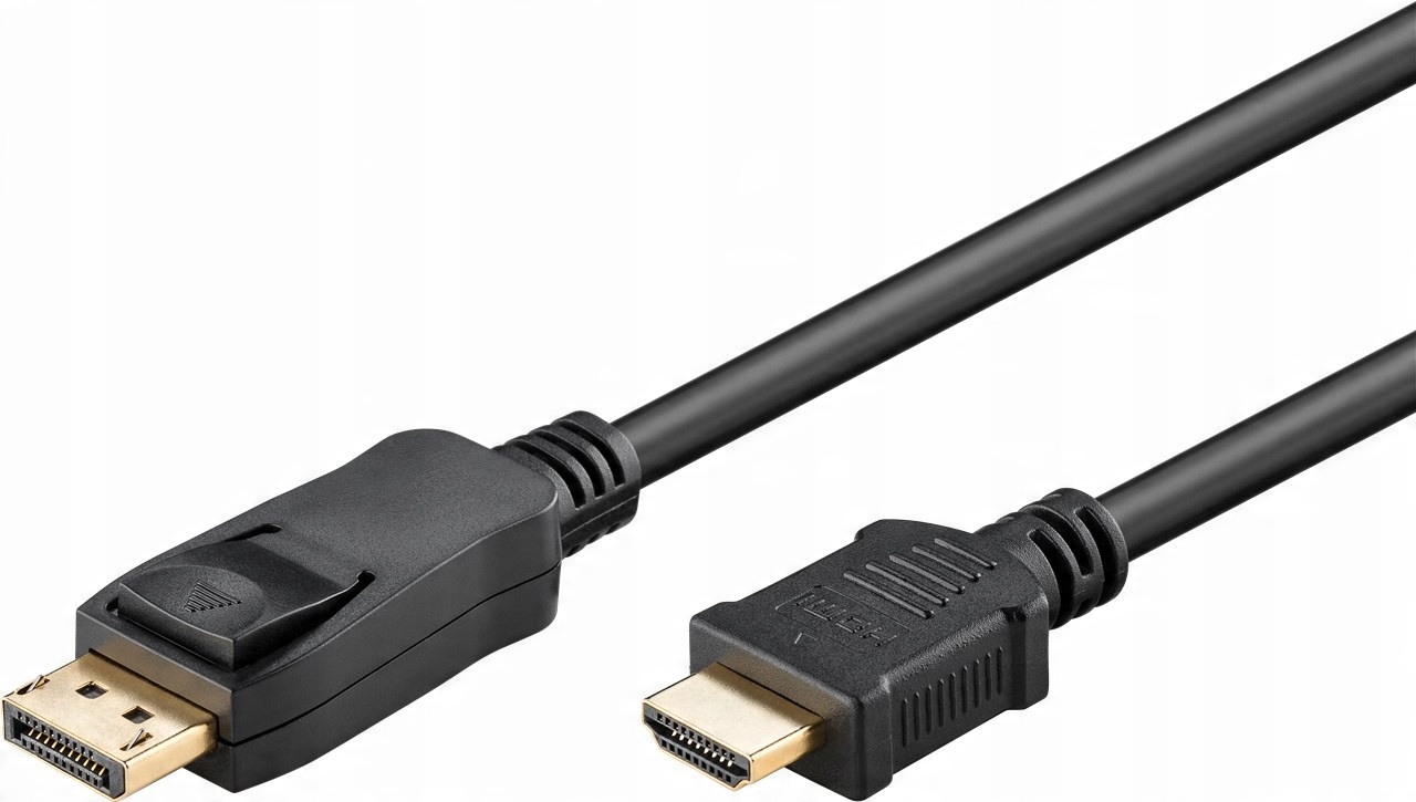 

Kabel przewód DisplayPort Hdmi pozłacany 1m