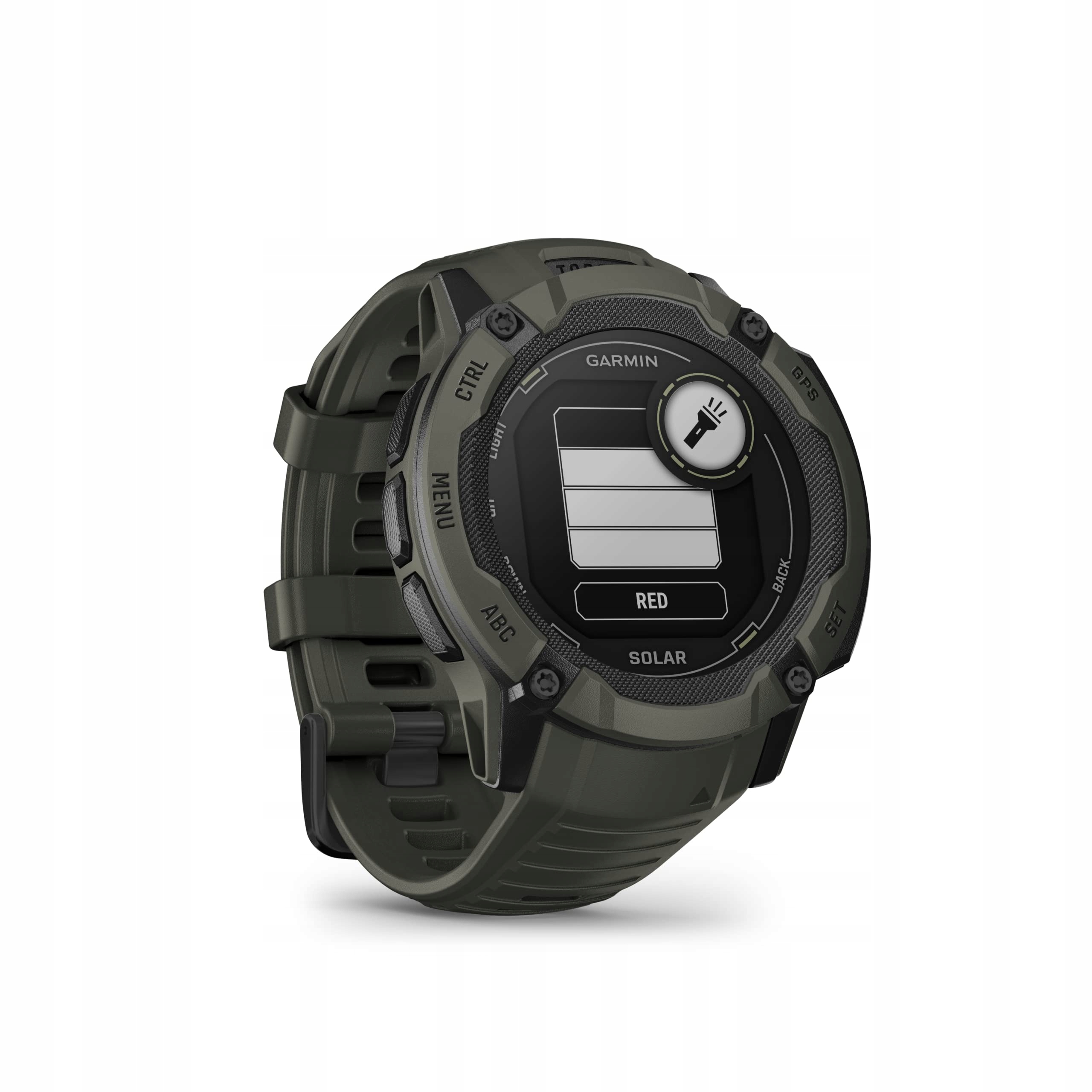 Garmin Instinct 2X Solar, Rugged GPS Smartwatch, Built-in Flashlight, Solar  Charging Capability, Multi-Band GNSS, Moss