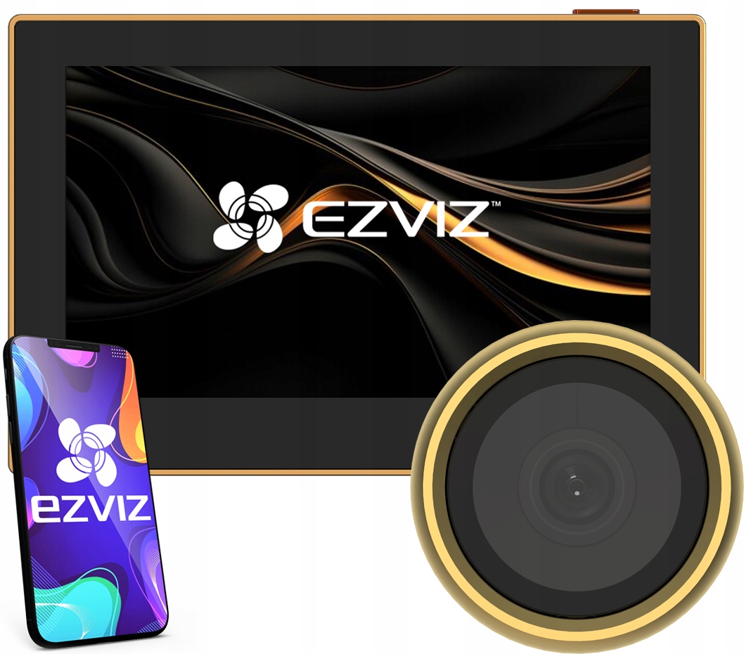WiFi hľadáčik Ezviz HP2 Gold Kamera LCD displej 4,3" FullHD Vnútorný
