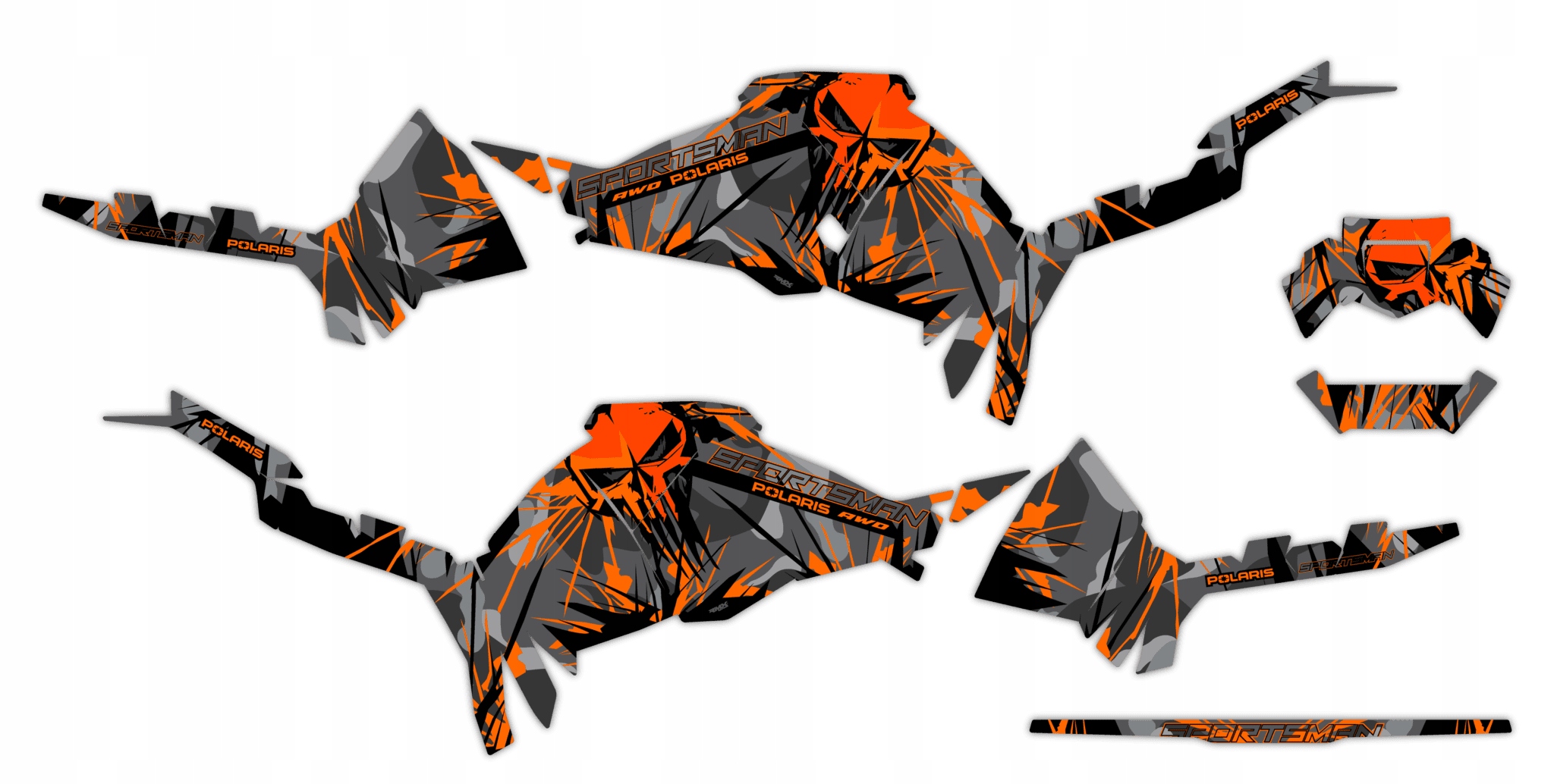 Dýha Samolepky Polaris Sportsman 570 2021+ #8453810