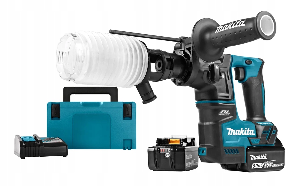 Vrtací kladivo Sds-plus 18V 1.2J 2x5.0Ah Li-ion DHR171RTJ Makita