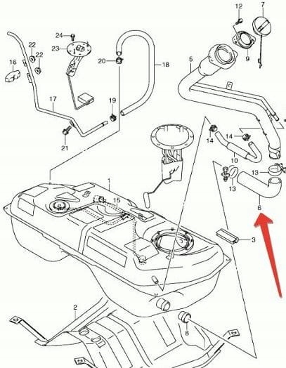 PRZEWOD WLEWU PALIWA SUZUKI VITARA 05 15 ORYGINAL Engine Type Gasoline Diesel
