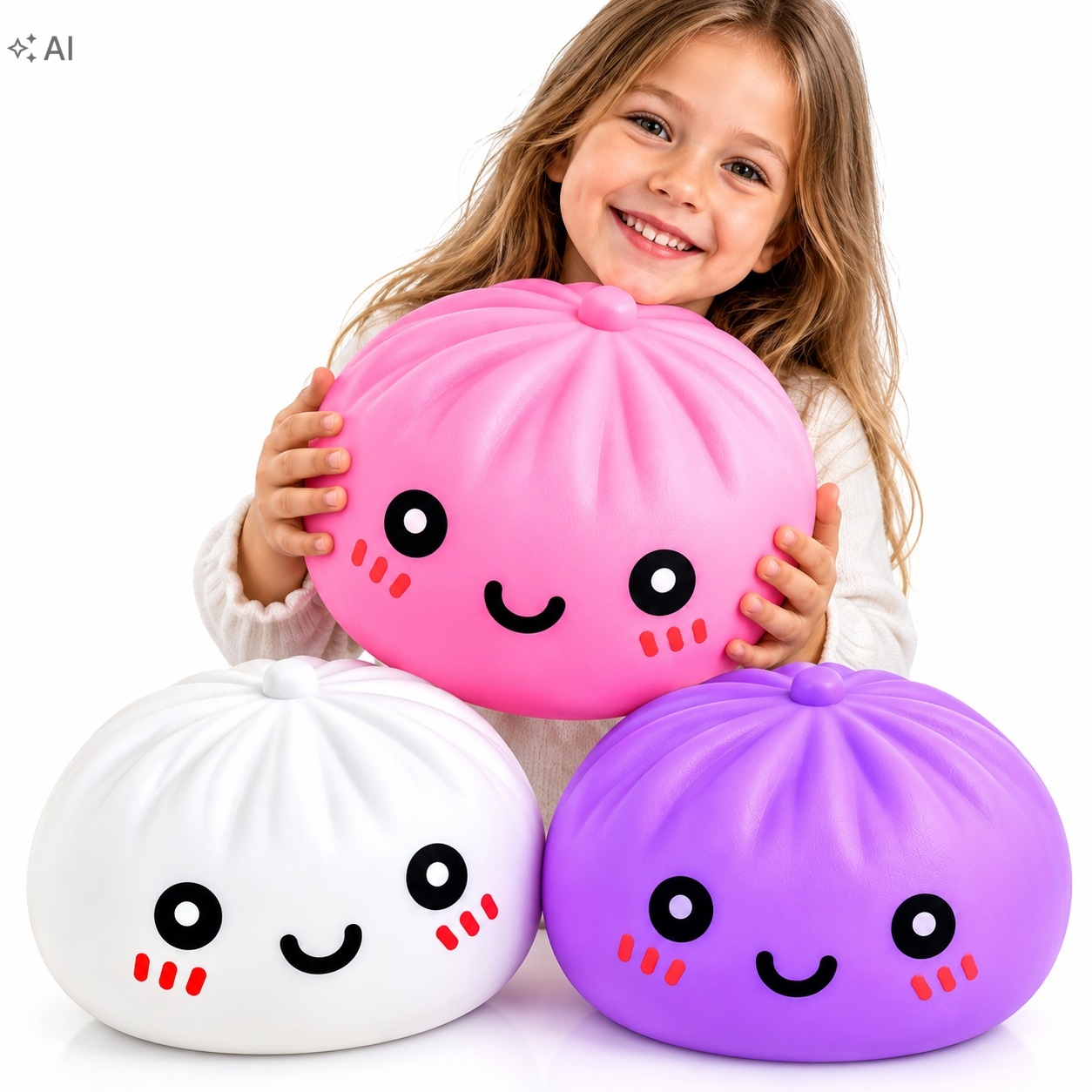 Gniotek Pierożek Gigantyczny 25CM MIX Kolorów W Pudełku squishy dumpling