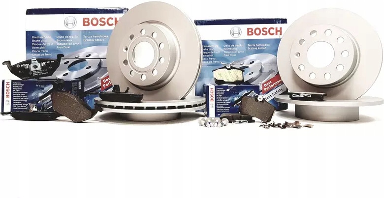 BOSCH TARCZE+KLOCKI PRZÓD+TYŁ AUDI A3 8P 280MM